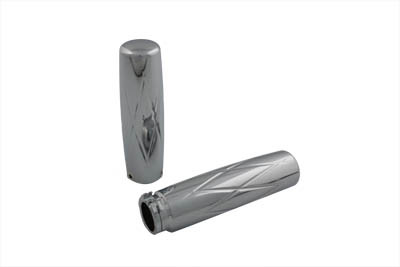V-Twin - 28-0580 - Billet Diamond Style Grip Set